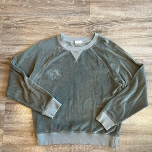 Pact Organic Cotton Velour Sweatshirt Sage Green Women’s Medium